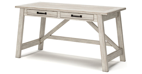 Carynhurst Whitewash 60" Home Office Desk from Ashley - Luna Furniture