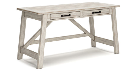 Carynhurst Whitewash Home Office Desk and Printer Stand from Ashley - Luna Furniture