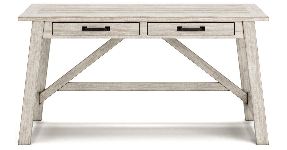 Carynhurst Whitewash 60" Home Office Desk from Ashley - Luna Furniture
