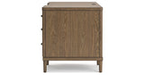 Roanhowe Home Office Desk and Storage in Brown from Ashley Furniture - Luna Furniture