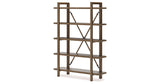 Roanhowe Home Office Desk and Storage in Brown from Ashley Furniture - Luna Furniture