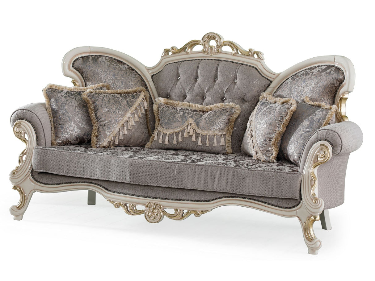 Kelebek 4-pieces (2 Sofa & 2 Chair) Livingroom Set in Vizon from Furnia - Luna Furniture