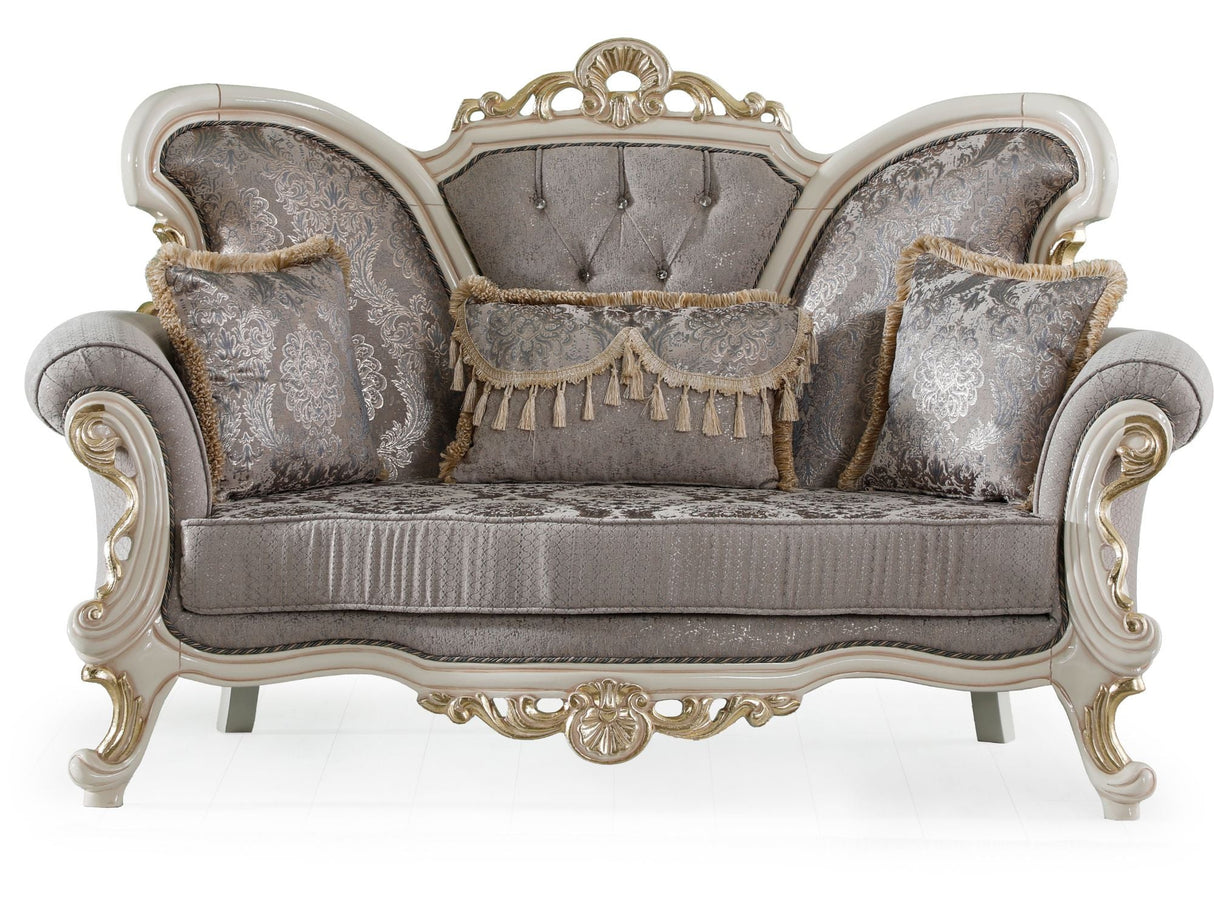 Kelebek Vizon Traditional Loveseat from Furnia - Luna Furniture