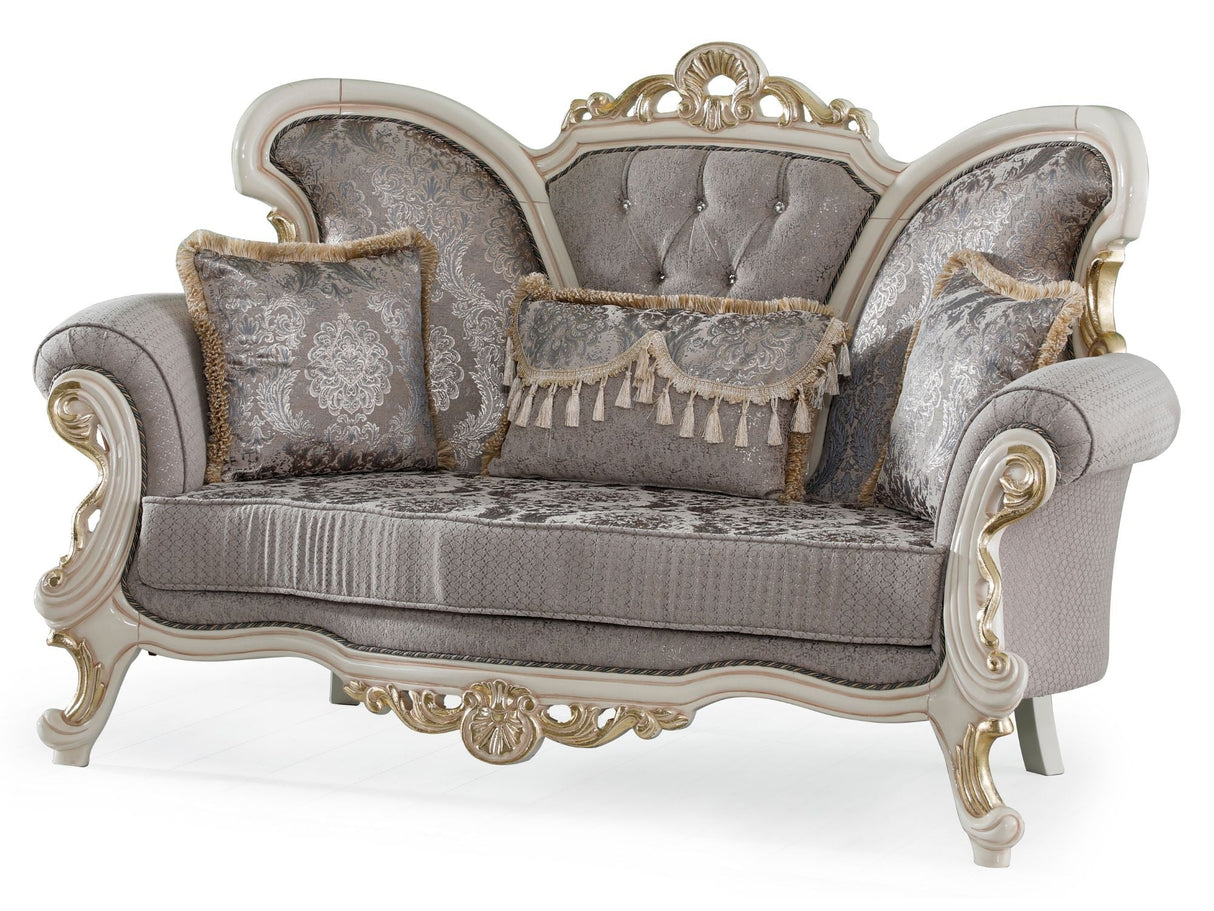 Kelebek Vizon Traditional Loveseat from Furnia - Luna Furniture
