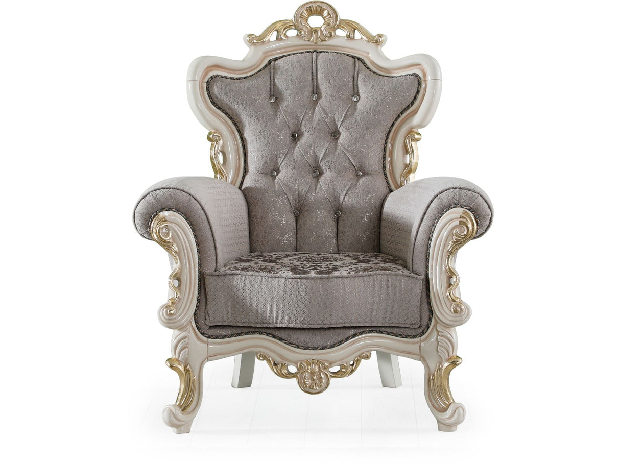 Kelebek 4-pieces (2 Sofa & 2 Chair) Livingroom Set in Vizon from Furnia - Luna Furniture