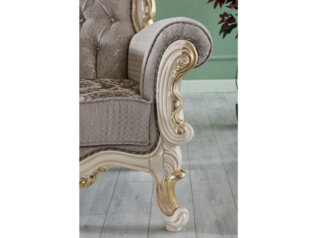 Kelebek 4-pieces (2 Sofa & 2 Chair) Livingroom Set in Vizon from Furnia - Luna Furniture