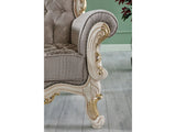 Kelebek Traditional Chair in Vizon from Furnia - Luna Furniture