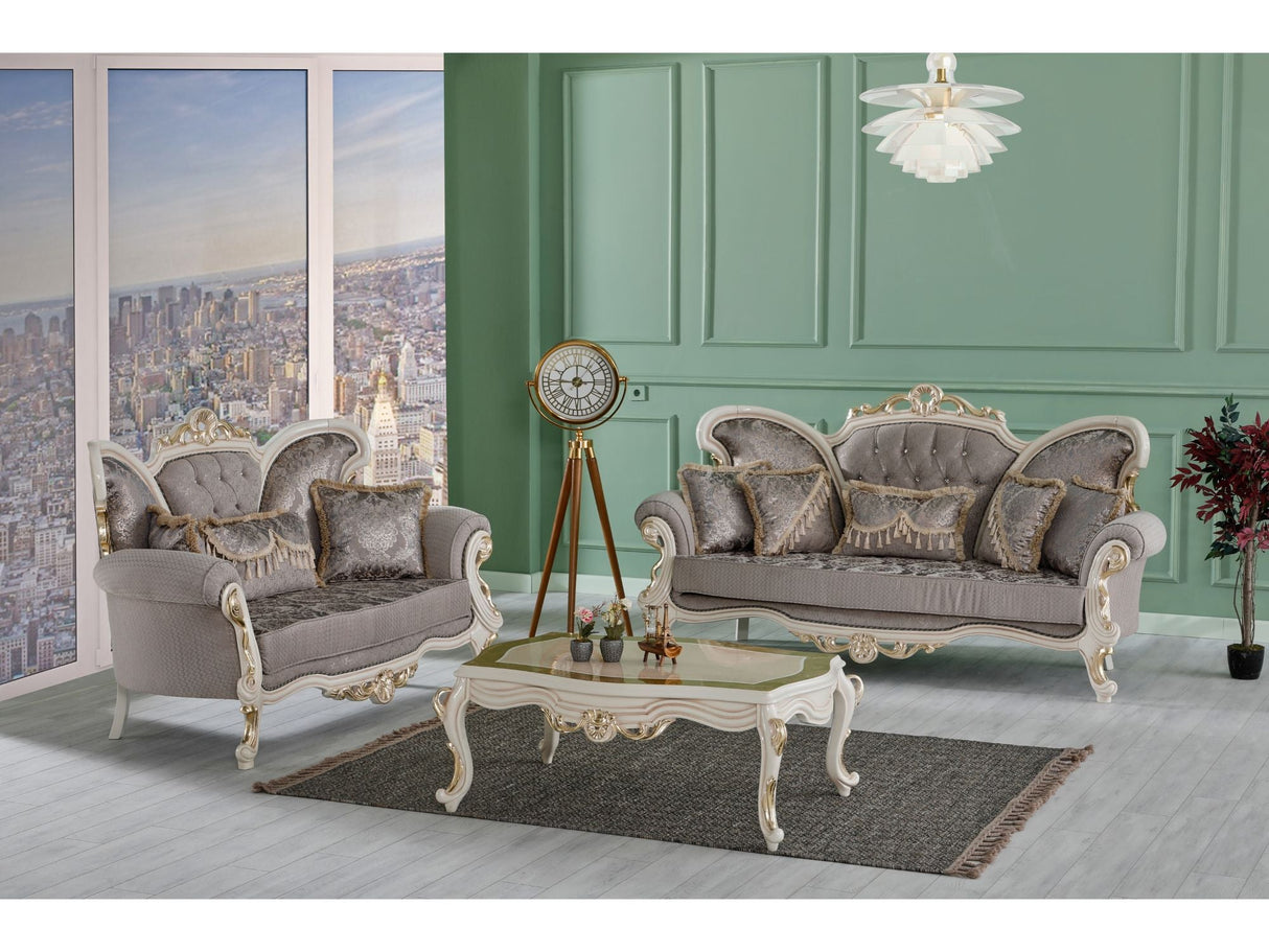 Kelebek Vizon Traditional Loveseat from Furnia - Luna Furniture