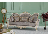 Kelebek Traditional Sofa in Vizon from Furnia - Luna Furniture