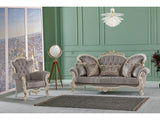 Kelebek Traditional Sofa in Vizon from Furnia - Luna Furniture
