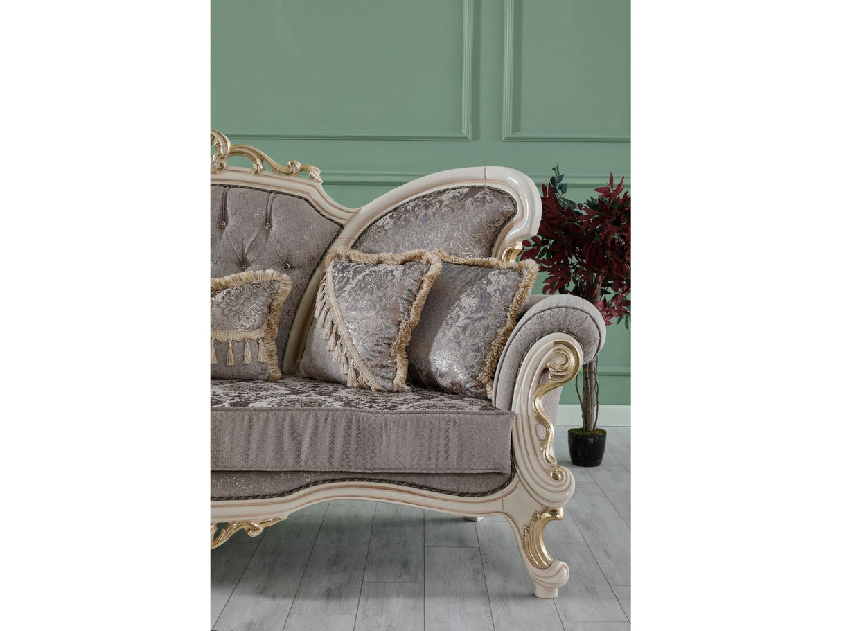 Kelebek Vizon Traditional Loveseat from Furnia - Luna Furniture