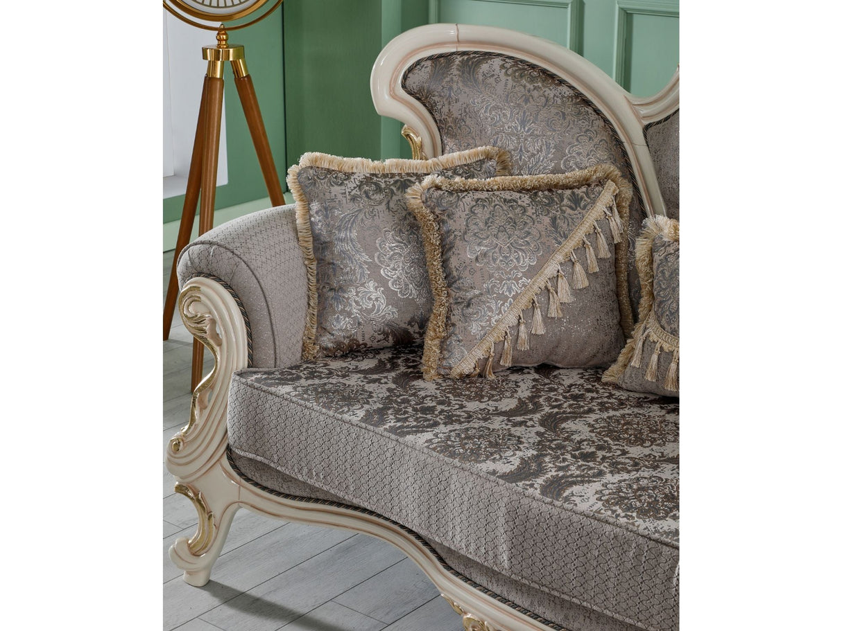 Kelebek 4-pieces (2 Sofa & 2 Chair) Livingroom Set in Vizon from Furnia - Luna Furniture