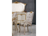Buse Diningroom Table Cream, Table 87" from Furnia - Luna Furniture