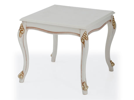 Buse End Table Cream from Furnia - Luna Furniture