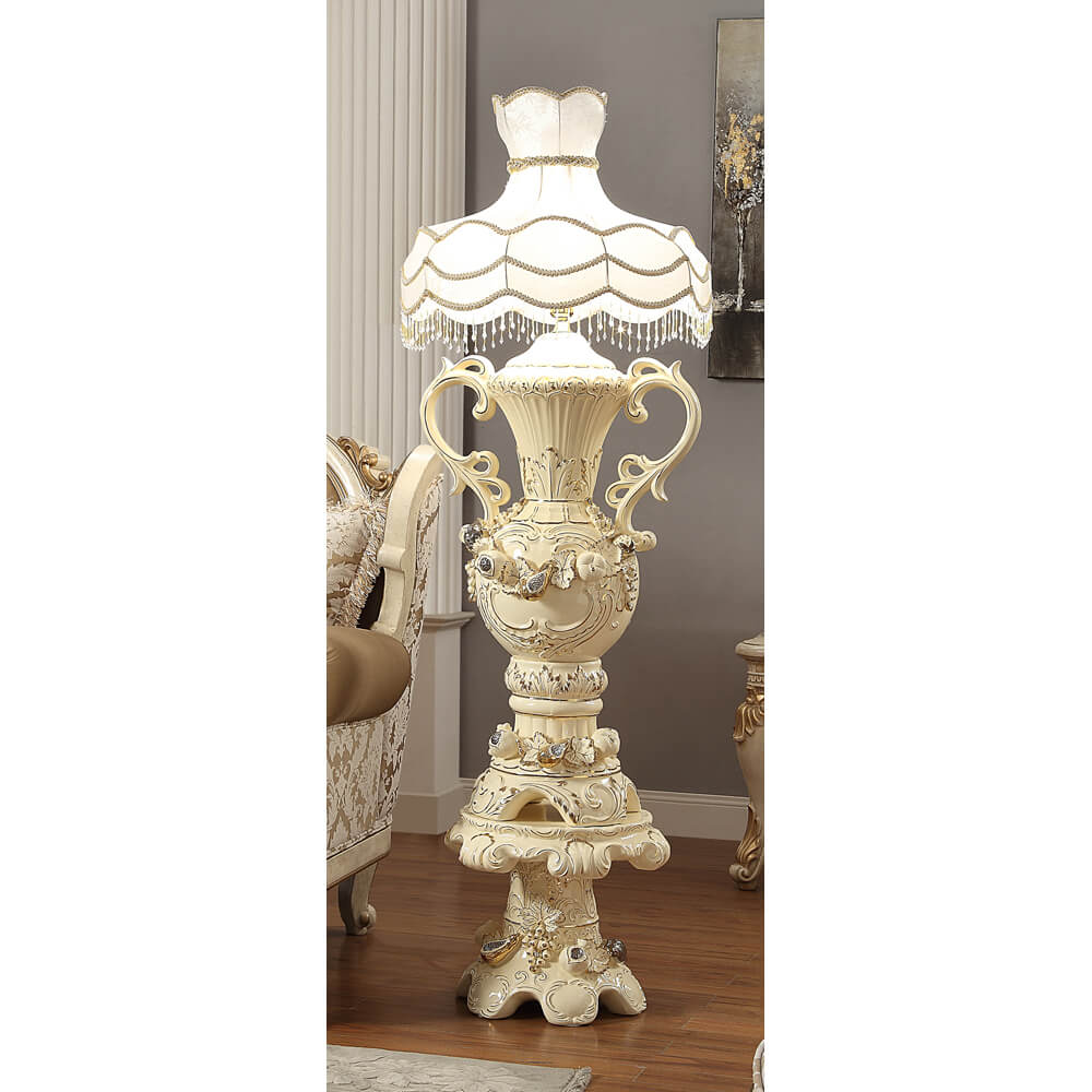 HD-1182 Antique White/Gold 40" Lamp from Homey Design - Luna Furniture