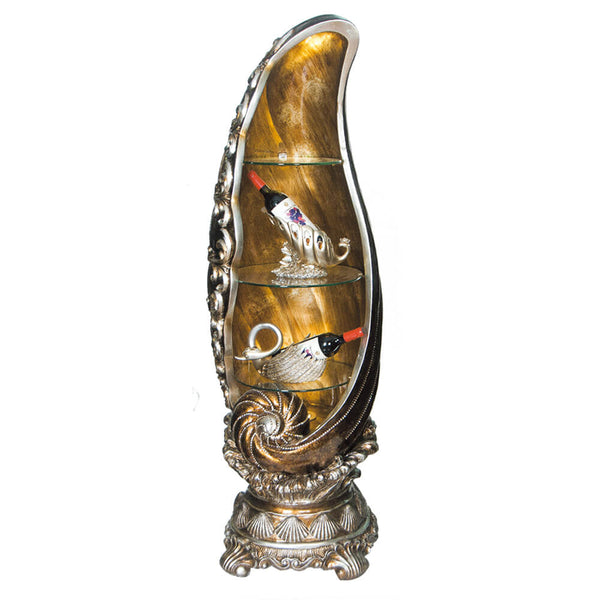 HD-1202 Antique Silver/Golden Brown Display