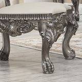 HD-13012-GR Antique Silver Gray Brown Arm Chair from Homey Design - Luna Furniture