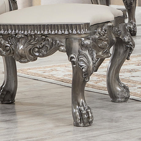 HD-13012-GR Antique Silver Gray Brown Arm Chair from Homey Design - Luna Furniture