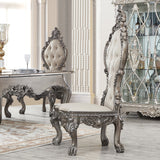 HD-13012-GR Antique Silver Gray Brown Side Chair from Homey Design - Luna Furniture