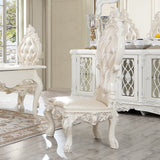 HD-13012-I Antique White/Metallic Silver Highlights Side Chair from Homey Design - Luna Furniture