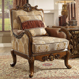 HD-1601 Antique Gold Chair from Homey Design - Luna Furniture