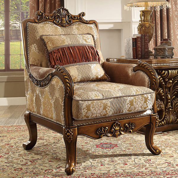 HD-1601 Antique Gold Chair