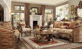 HD-1601 Antique Gold Loveseat from Homey Design - Luna Furniture
