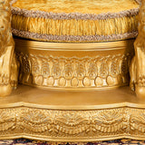HD-1800 Metallic Antique Gold Lion Throne Chair from Homey Design - Luna Furniture