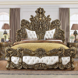 HD-1802 Bronze 4-Piece Bedroom Set from Homey Design - Luna Furniture