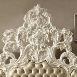 HD-1806 Antique White/Gold Brush Highlights 5-Piece Bedroom Set from Homey Design - Luna Furniture