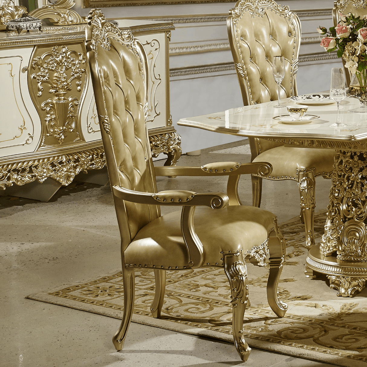 HD-1812 Champagne Buffet from Homey Design - Luna Furniture