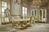 HD-1812 Champagne 7-Piece Dining Set from Homey Design - Luna Furniture