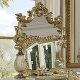 HD-1812 Champagne 4-Piece Bedroom Set from Homey Design - Luna Furniture