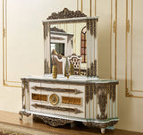 HD-1881 Ivory/Bronzed Copper Buffet from Homey Design - Luna Furniture