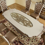 HD-1881 Ivory/Bronzed Copper 7-Piece Dining Set from Homey Design - Luna Furniture