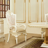 HD-1882 Ivory/Gold Dining Table from Homey Design - Luna Furniture
