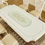 HD-1882 Ivory/Gold 7-Piece Dining Set from Homey Design - Luna Furniture
