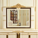 HD-1882 Ivory/Gold Mirror from Homey Design - Luna Furniture