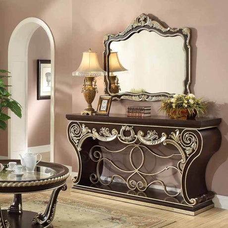 HD-386 Cherry Mahogany Loveseat from Homey Design - Luna Furniture