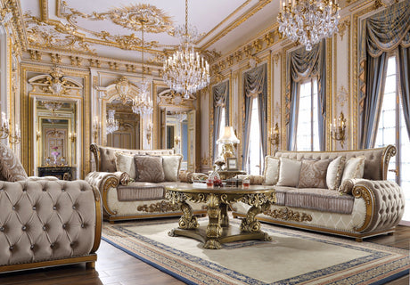 HD-25 Perfect Brown 3-Piece Living Room Set from Homey Design - Luna Furniture