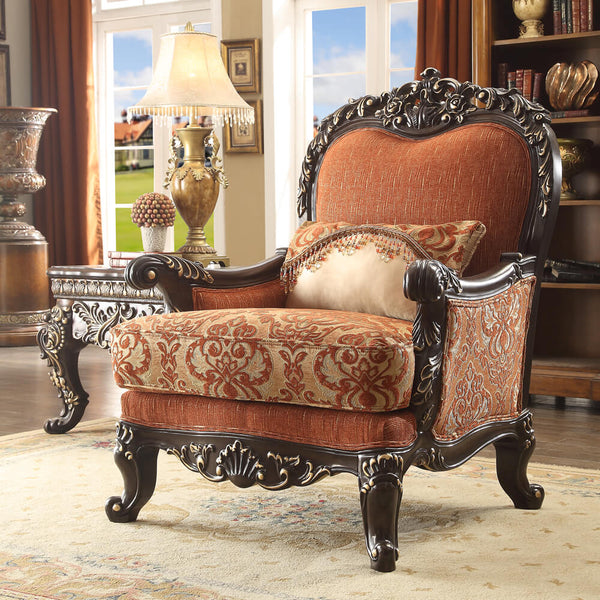 HD-2627 Brown Mahogany Chair