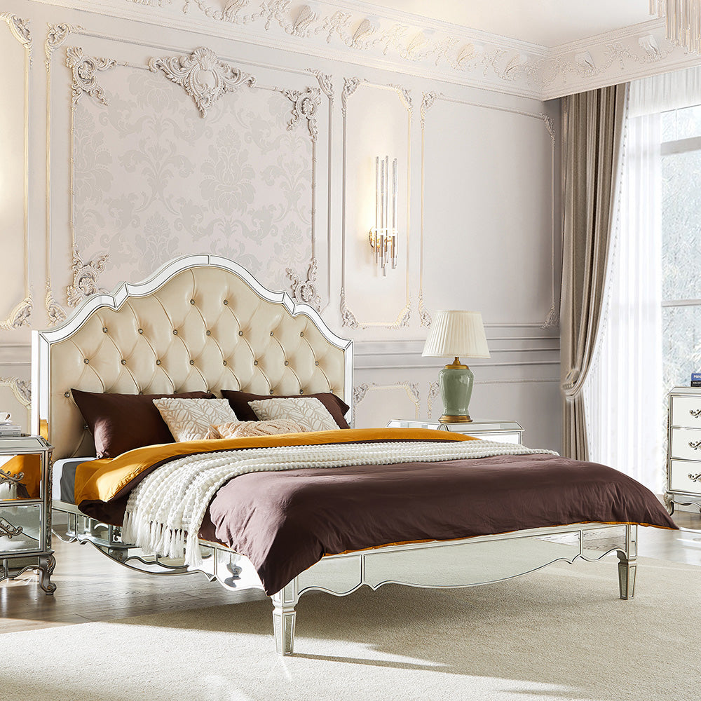 HD-2800 Mirror 5-Piece Bedroom Set from Homey Design - Luna Furniture