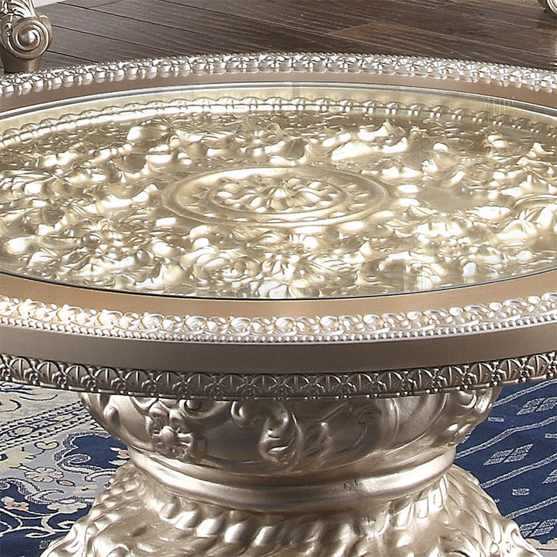 HD-328C Champagne Gold End Table from Homey Design - Luna Furniture