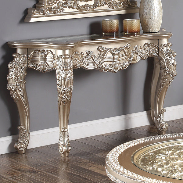 HD-328C Champagne Gold Console Table
