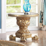 HD-328G Marbled Gold End Table from Homey Design - Luna Furniture