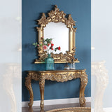 HD-328G Marbled Gold Console Table from Homey Design - Luna Furniture