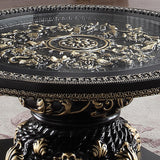 HD-328B Ebony Black/Antique Gold End Table from Homey Design - Luna Furniture
