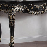HD-328B Ebony Black/Antique Gold Console Table from Homey Design - Luna Furniture