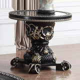 HD-328B Ebony Black/Antique Gold End Table from Homey Design - Luna Furniture