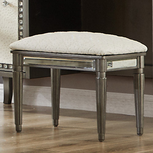 HD-6040 Dark Silver Gray Vanity Stool